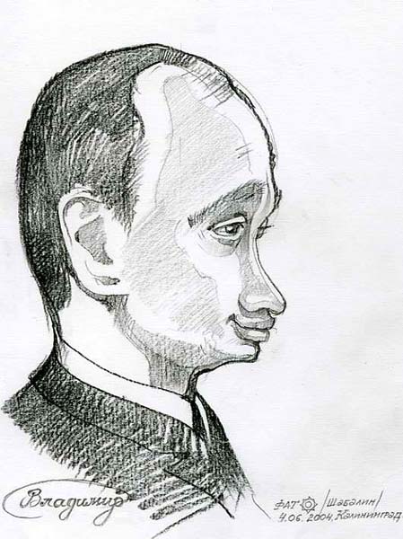 шарж прикольный Путина